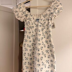 Altar'd State White and Blue Dress